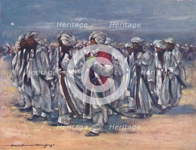 'Baluch Chiefs on Durbar Day', 1903. Artist: Mortimer L Menpes.
