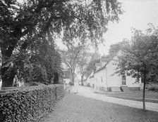 Lane in rear of spinning house at Mt. Vernon, c.between 1910 and 1920. Creator: Unknown.