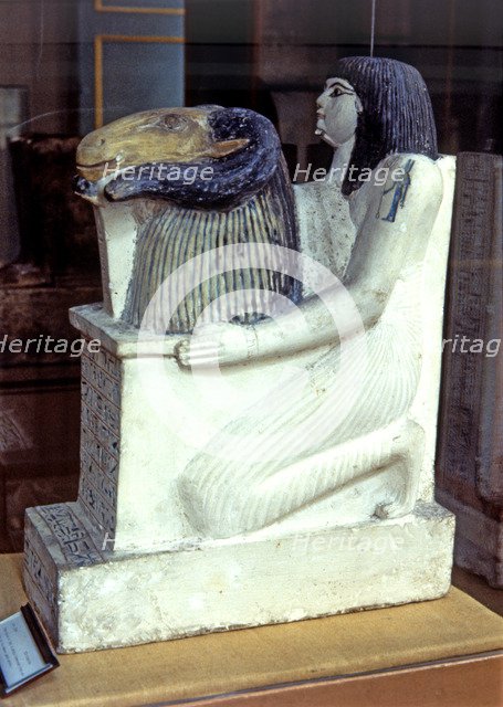 Artisan of Deir el Medina adoring Amon.