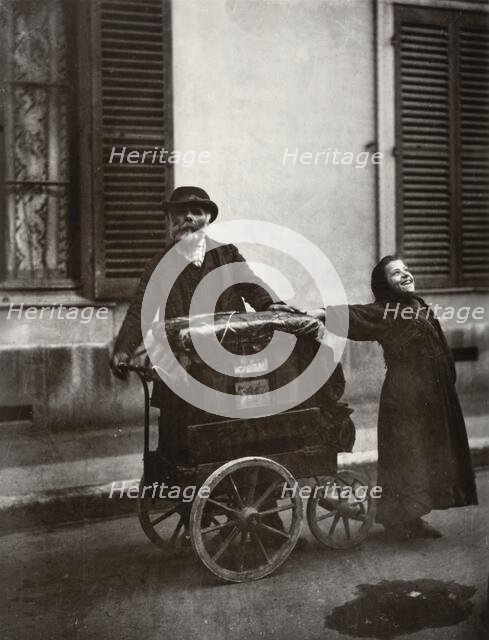 Street Musicians, 1898-1899, (1956). Creator: Eugene Atget.