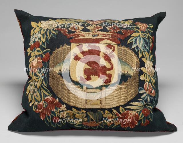 Tapestry-covered Cushion, c. 1675/1725. Creator: Unknown.