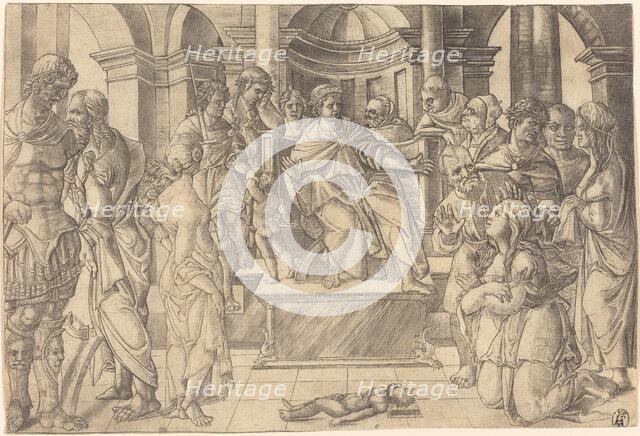 The Judgment of Solomon, probably c. 1516. Creator: Jean Duvet.