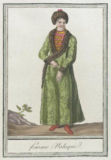 Costumes de Différents Pays, 'Femme Valaque', c1797. Creator: Jacques Grasset de Saint-Sauveur.