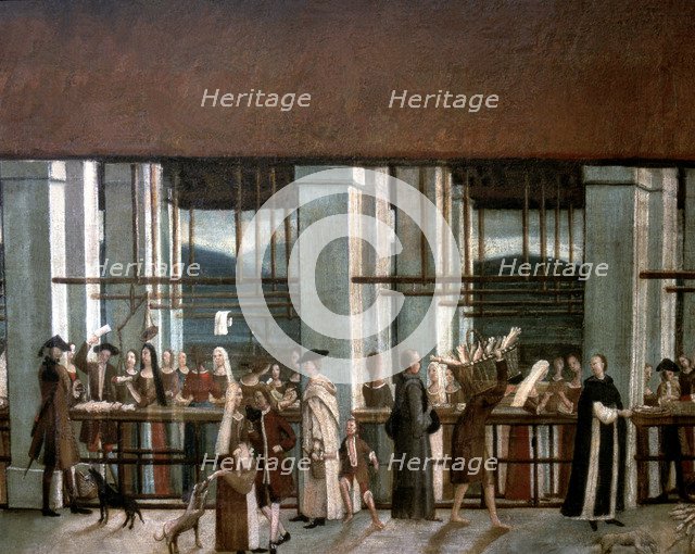 Detail of the painting 'The Bornet', oil on canvas.