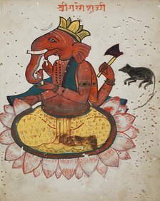 Ganesha, Lord of Obstacles, early 19th century. Creator: Unknown.