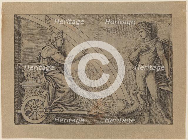 Juno in a Chariot Pulled by Peacocks. Creator: Unknown.