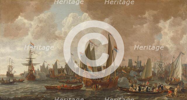 Arrival of Charles II, King of England, in Rotterdam, 24 May 1660, c.1660-c.1665. Creator: Lieve Verschuir.