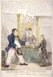 'The contractor and the contracted, or 195 more than 186', 1810. Artist: Anon