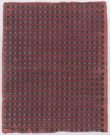 Sheet with overall geometric pattern, late 18th-mid-19th century., late 18th-mid-19th century. Creator: Anon.