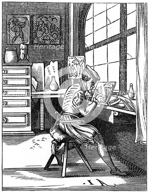 Illuminator, 16th century (1849).Artist: Jost Amman