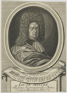 Portrait of Jacob Hintze (1622-1702) , 1695. Creator: Bodenehr, Moritz (1665-1749).