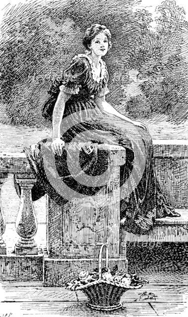 "The Terrace", G. D. Leslie, R.A. Royal Academy, 1890.  Creator: Carl Hentschel.