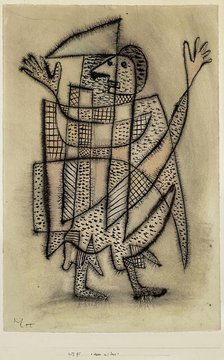 Mask with scythe, 1927. Creator: Klee, Paul (1879-1940).