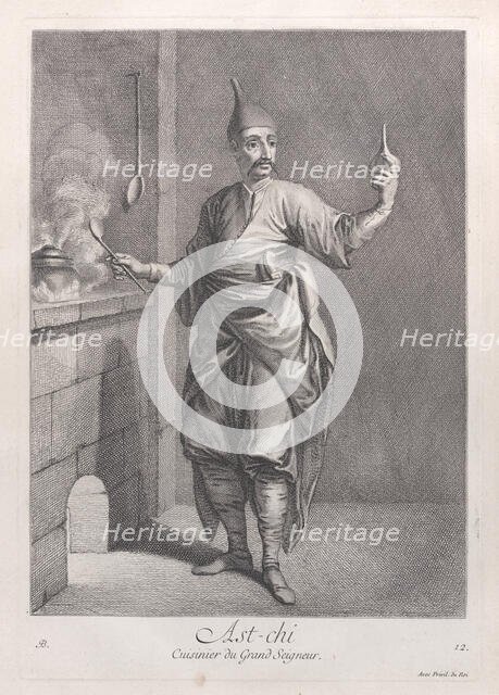 Ast-chi, Cuisinier du Grand Seigneur, 1714-15. Creator: Unknown.
