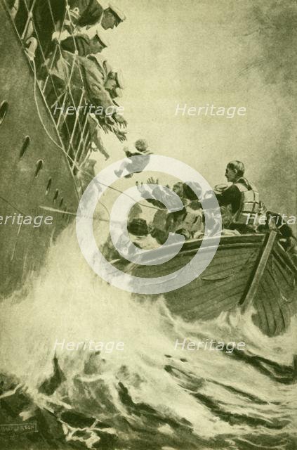 'A Rescue at Sea', c1930. Creator: Unknown.