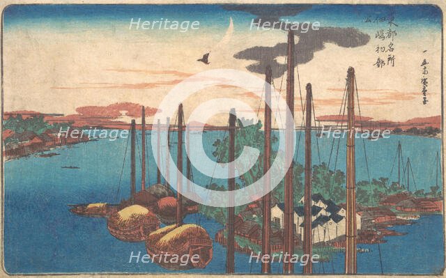 Tsukudajima Hatsu Hototogisu, probably 1830., probably 1830. Creator: Ando Hiroshige.