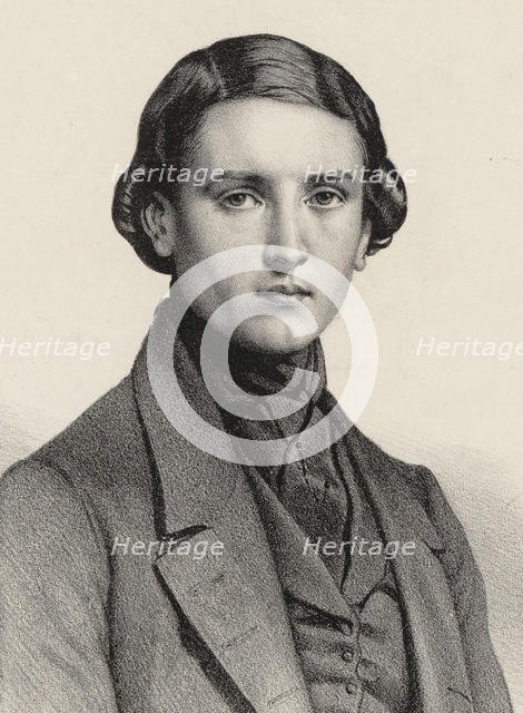 Portrait of the organist and composer Louis James Alfred Lefébure-Wely (1817-1869), 1840. Creator: Alophe, Marie-Alexandre Menut (1812-1883).