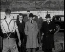 Edward VIII, His Majesty The King Standing with Others, 1936. Creator: British Pathe Ltd.