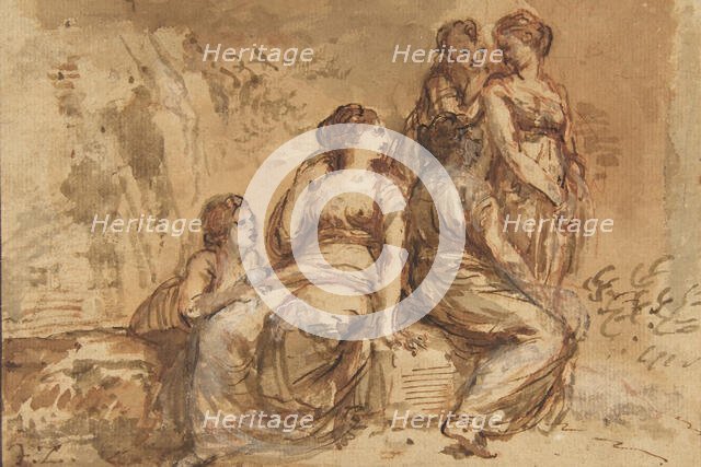 Five Young Women in a Landscape, 1702-88. Creator: Francesco Zuccarelli.