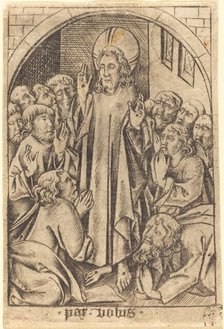 Christ Appearing to the Disciples, c. 1465. Creator: Israhel van Meckenem.