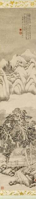 Snowy landscape, 1818. Creator: Qian Du.