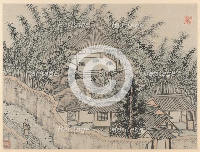 Twelve Views of Tiger Hill, Suzhou: Bamboo Pavilion, Tiger Hill, after 1490. Creator: Shen Zhou (Chinese, 1427-1509).