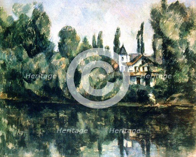 'The Banks of the Marne, Villa on the Bank of a River', c1888.  Artist: Paul Cezanne