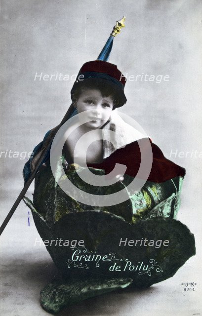 French WWI postcard, 1914-1918. Artist: Unknown