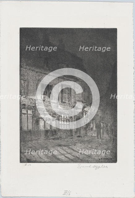 Lille: Liebesgässchen, 1916. Creator: Ernst Oppler.