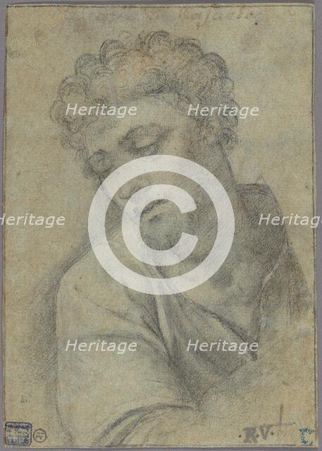 Study for the Figure of Christ Carrying the Cross, about 1513-1514. Creator: Sebastiano del Piombo.