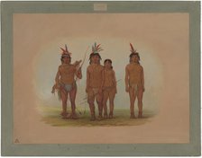 Four Macouchi Indians, 1854/1869. Creator: George Catlin.