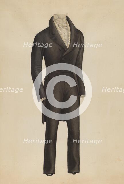 Man's Suit, 1935/1942. Creator: Henry De Wolfe.