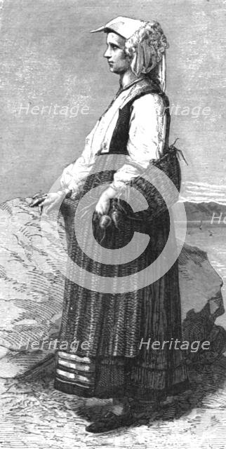 'Peasant Women of Spezia; The Gulf of Spezia', 1875. Creator: Unknown.