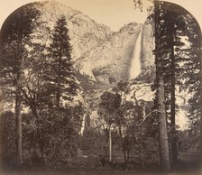 Yosemite Fall. Down the Valley. 2637 Ft., 1861. Creator: Carleton Emmons Watkins.