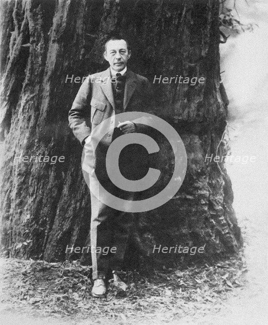 Composer Sergei Rachmaninov (1873-1943), 1919.