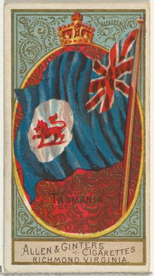 Tasmania, from Flags of All Nations, Series 2 (N10) for Allen & Ginter Cigarettes Brands, ..., 1890. Creator: Allen & Ginter.