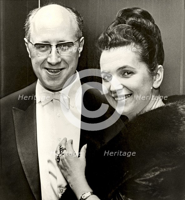 Mstislav Rostropovich and Galina Vishnevskaya, 1960s.