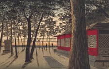 Kanda Shrine at Dawn, 1880. Creator: Kobayashi Kiyochika.