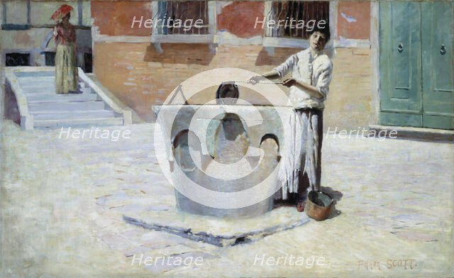 Scene Italienne pres de la Fontaine, n.d. Creator: Frank Edwin Scott.