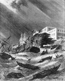 'Cyclone at Calcutta', c1891. Creator: James Grant.