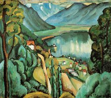 'Lake Geneva', 1914.  Artist: Il'ya Mashkov