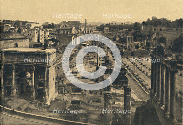 'Roma - General View of the Roman Forum', 1910.  Artist: Unknown.