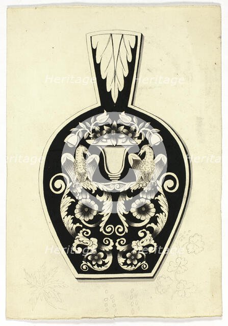 Decorative Design with Two Eagles, n.d. Creator: Unknown.