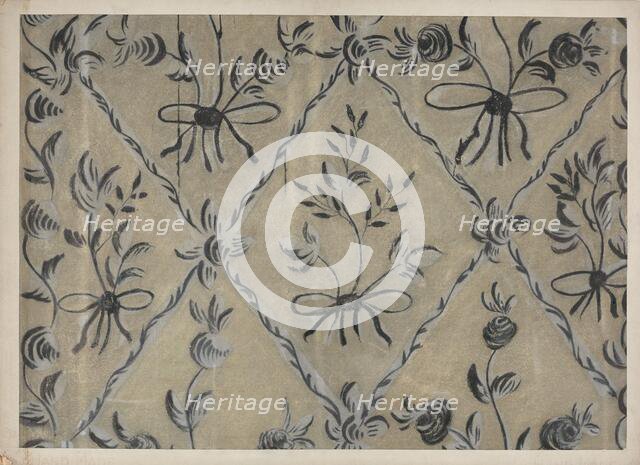 Free Hand Decorated Wall, c. 1939. Creator: Michael Lauretano.