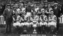 Mansfield Town Football Club team photograph, 1923. Artist: Ellis
