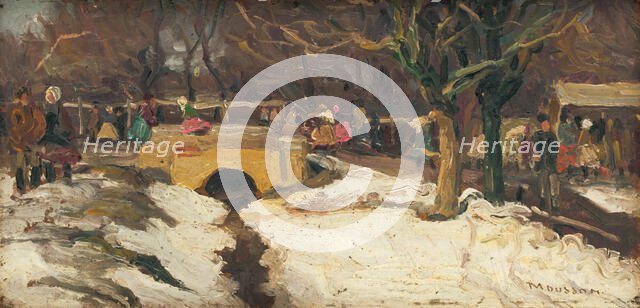 Market, around 1920. Creator: Teodor Jozef Mousson.