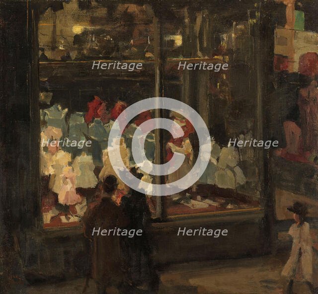 Shop Window, 1894. Creator: Isaac Lazerus Israels.