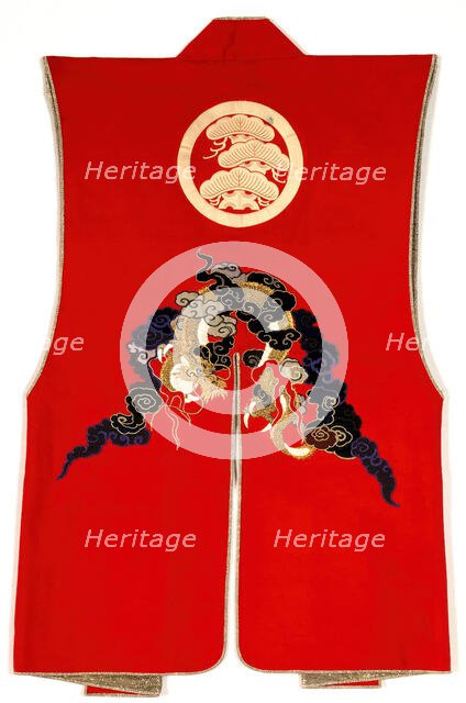 Man's Sleeveless Surcoat Worn Over Armor; Jinbaori, late 18th century. Creator: Unknown.