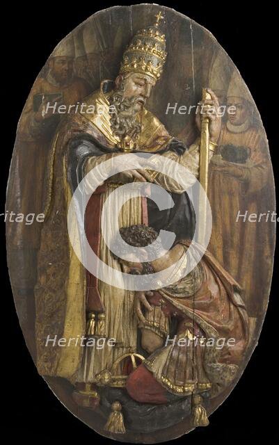 Pope Blessing Constantine (image 1 of 15), 16th century. Creator: Unknown.