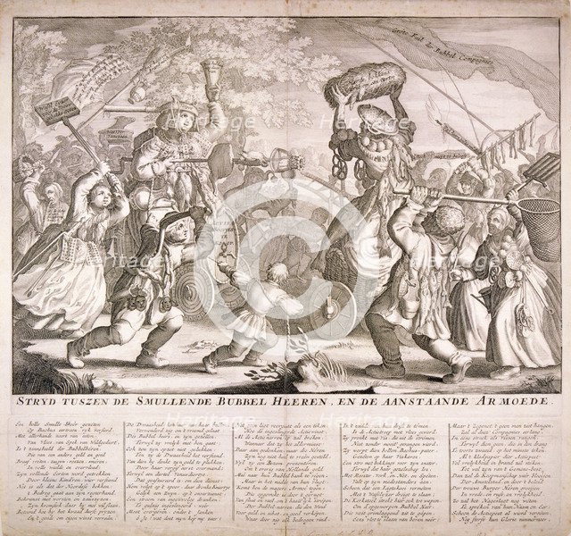 Dutch satire on the South Sea Bubble, 1720. Artist: Anon